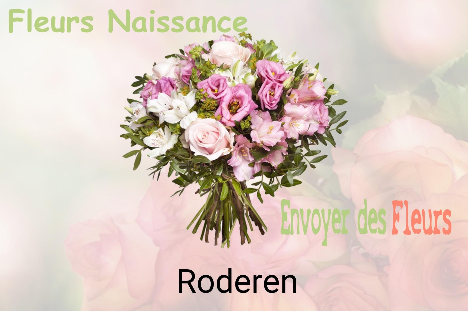 Bouquet de fleurs de naissance livré à Roderen