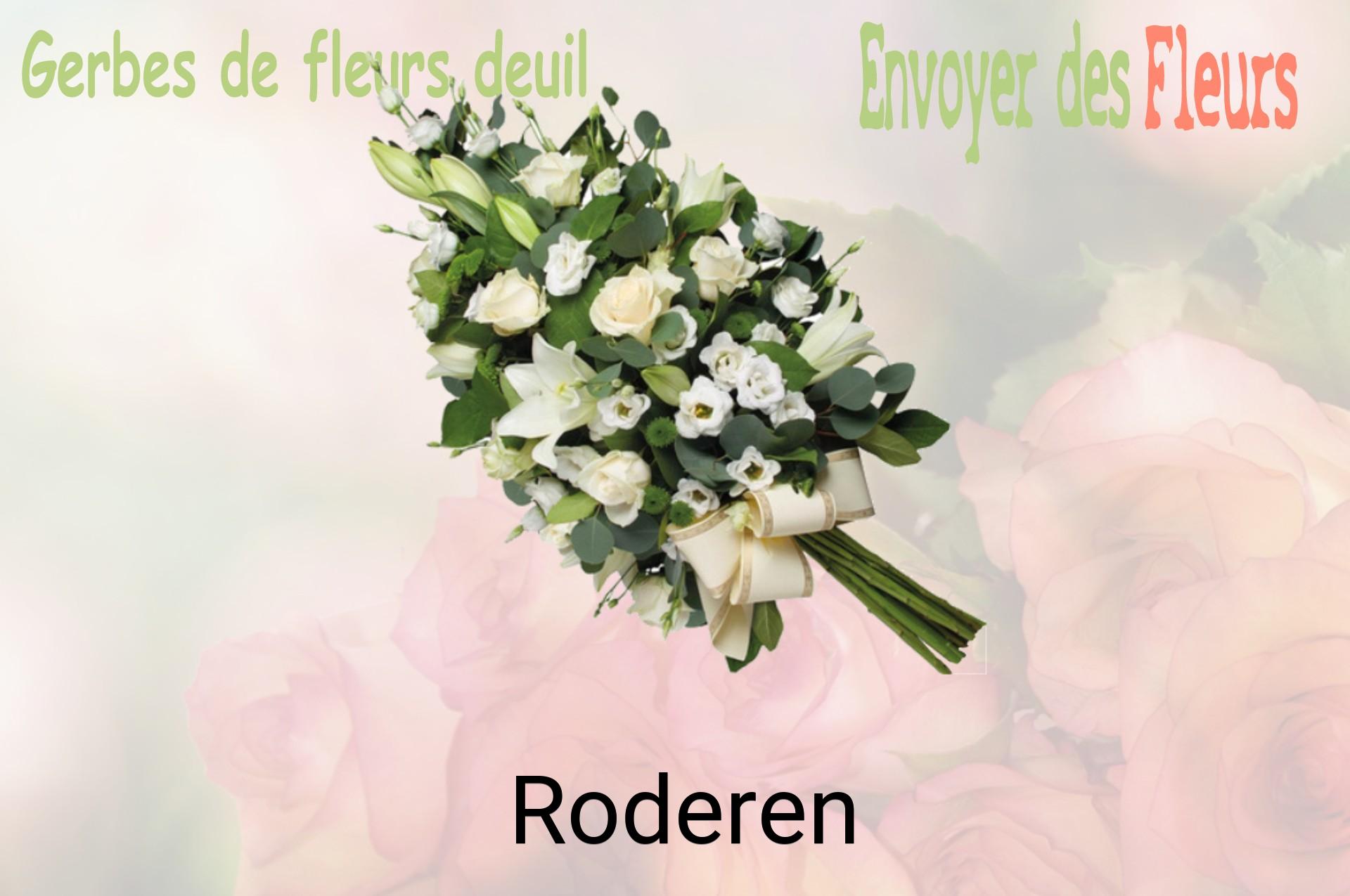 Gerbe de fleurs de deuil livrée à Roderen